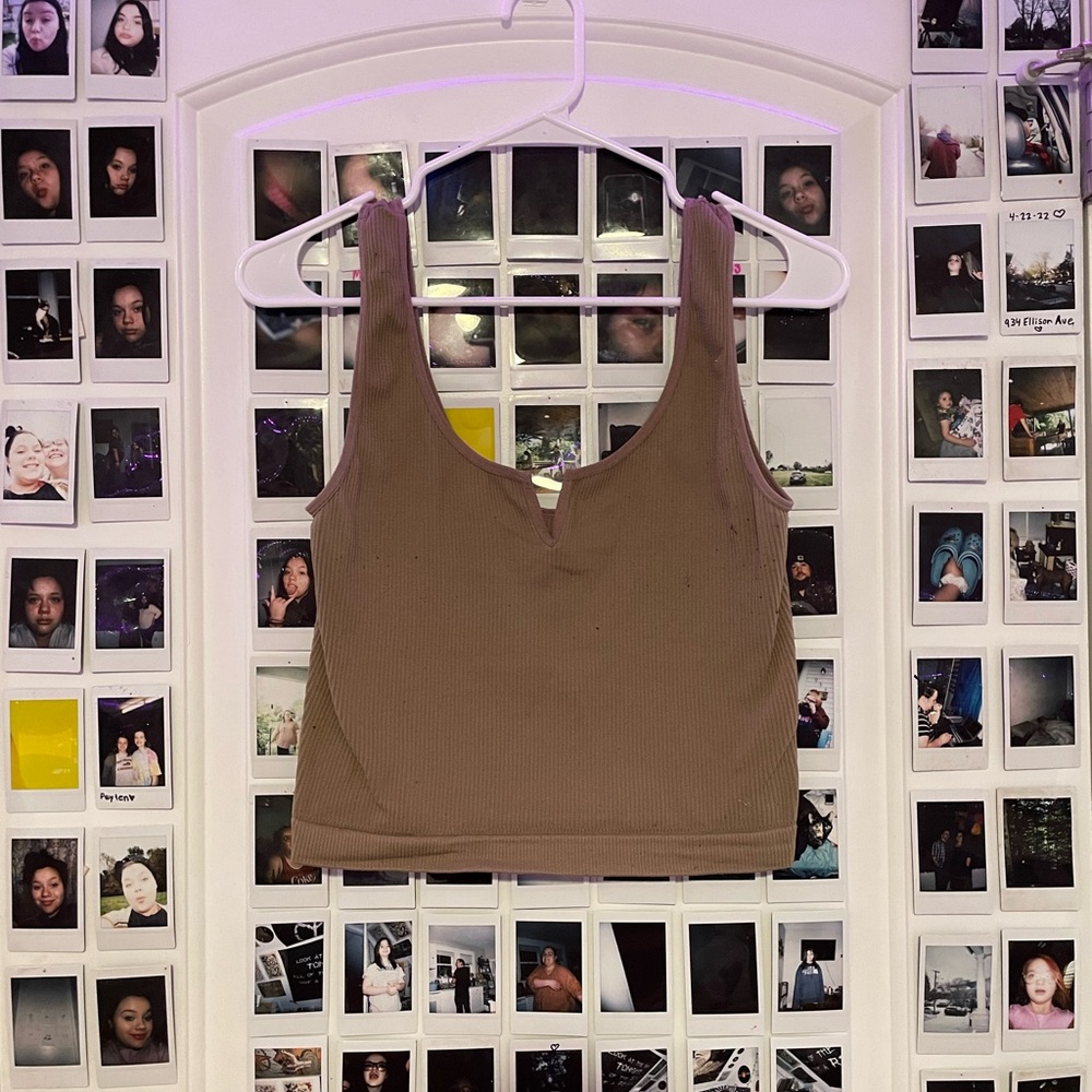Brown Cropped Tanktop m/l